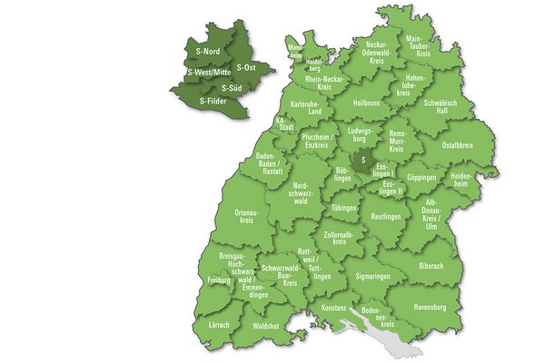 Kammergruppen und Kammerbezirke