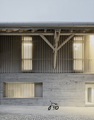 Bücherei Kressbronn am Bodensee - Folgenutzung Stadel H11