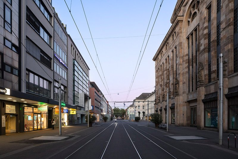 Karlsruhe: Kaiserstraße (Blick gen Osten)