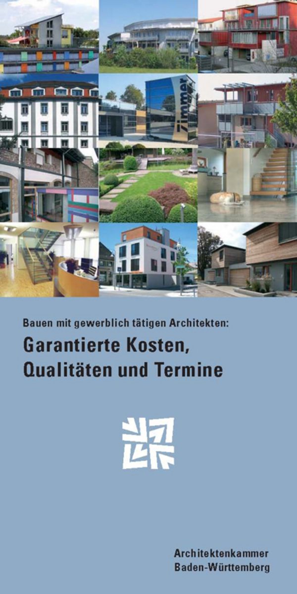 Erfahrungsaustausch Baugewerbliche Architekten - Der Flyer