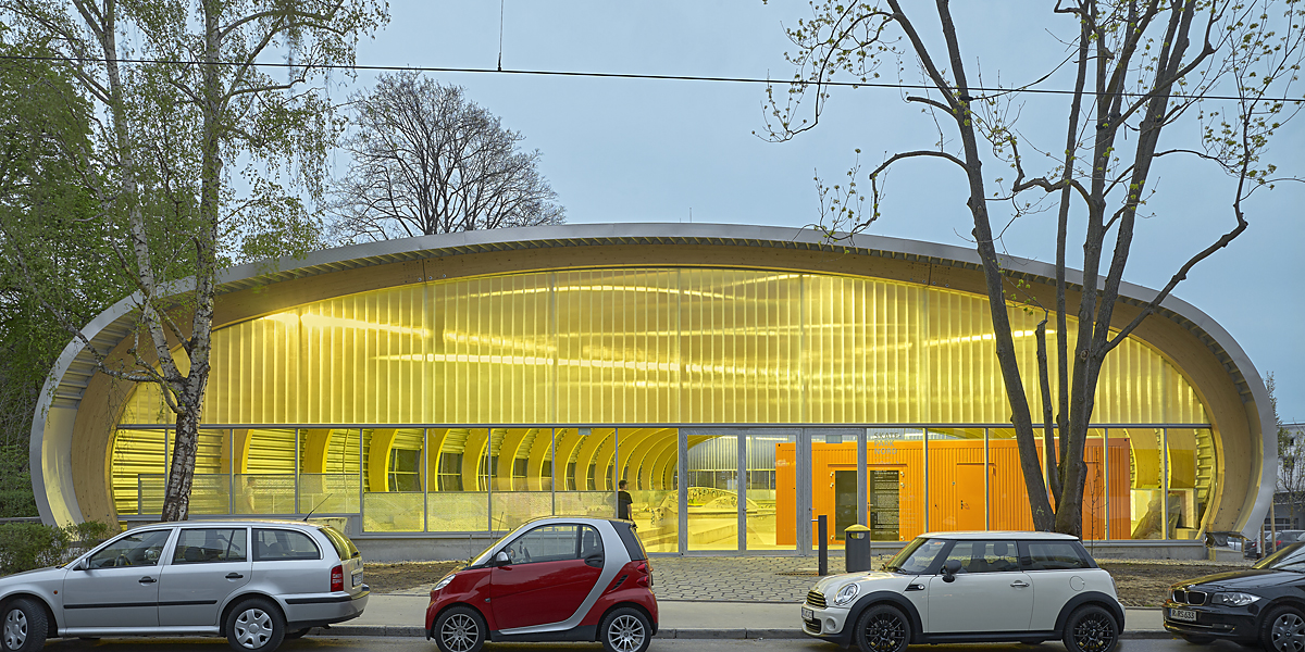 Einhausung Skaterparkanlage am Pragfriedhof