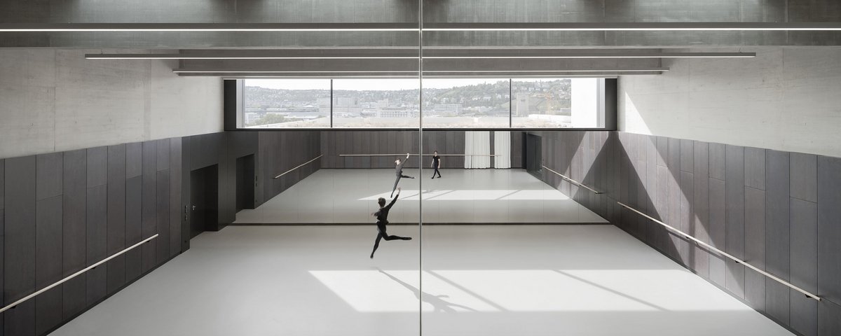 Ballettsaal John Cranko Schule, Stuttgart, Burger Rudacs Architekten, Foto: Brigida González